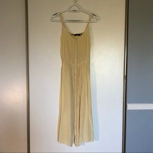 Soft yellow midi dress